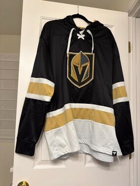 Fanatics Black and Gold NHL Pullover Hoodie